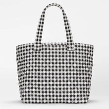 Load image into Gallery viewer, MZ Wallace Large Metro Tote Deluxe II - Black/White Gingham