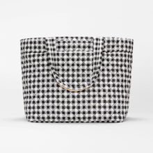 Load image into Gallery viewer, MZ Wallace Large Metro Tote Deluxe II - Black/White Gingham