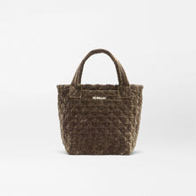 Load image into Gallery viewer, MZ Wallace Mini Metro Tote Deluxe - Pecan Brown Velvet