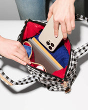 Load image into Gallery viewer, MZ Wallace Small Sutton Deluxe - Black/White Gingham