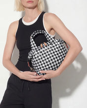 Load image into Gallery viewer, MZ Wallace Small Sutton Deluxe - Black/White Gingham