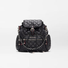 Load image into Gallery viewer, MZ Wallace Mini Crosby Backpack - Black