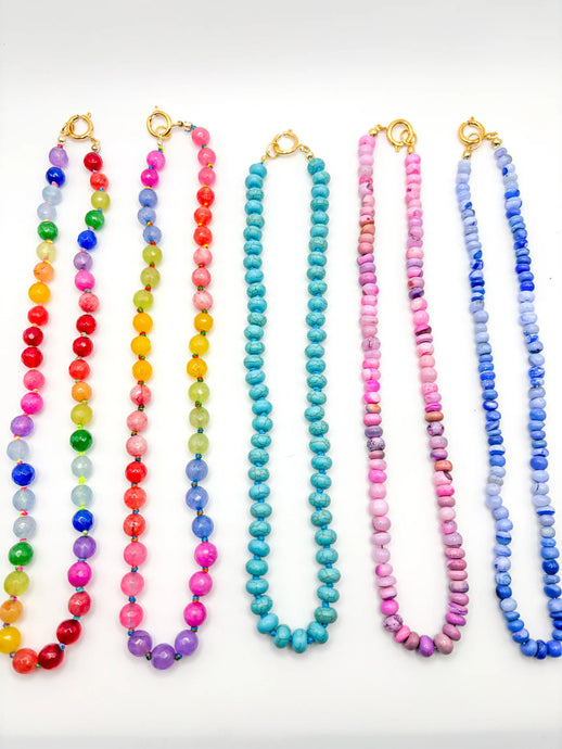 Gems by SJ Gemstone Necklace - 6 Colors