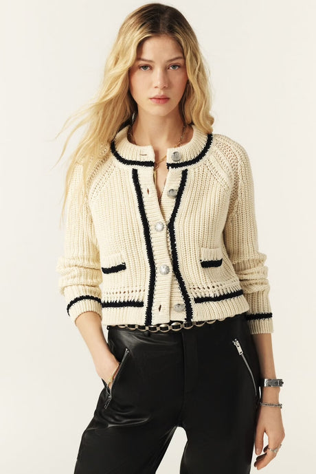 ba&sh Beatrice Cardigan - Ecru