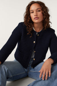 ba&sh Gaspard Cardigan - Marine