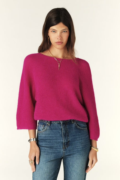 ba&sh Isaac Reversible Sweater - Pink