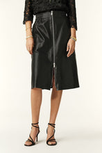 Load image into Gallery viewer, ba&amp;sh Pona Leather Skirt - Black