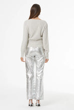 Load image into Gallery viewer, Young Fabulous &amp; Broke Clancy Pant - Distressed Silver Pleather