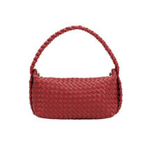 Load image into Gallery viewer, Melie Bianco Alma Recycled Vegan Top Handle Bag - Cranberry