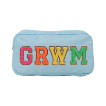 Load image into Gallery viewer, Malibu Sugar Nylon Pouch w/GRWM Patches - 2 Colors