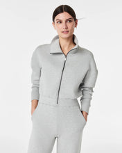 Load image into Gallery viewer, Spanx AirEssentials Long Sleeve Wide Leg Jumpsuit - Light Heather Grey