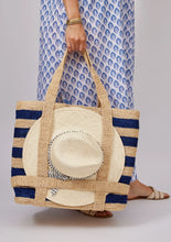 Load image into Gallery viewer, Hat Attack The Original Traveler Bag - Navy Stripe
