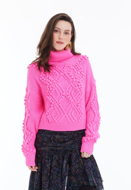 ALLISON Daphne Sweater - Hot Pink