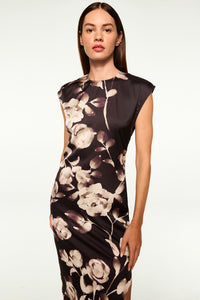 Misa Lydia Dress - Fade Rose Satin