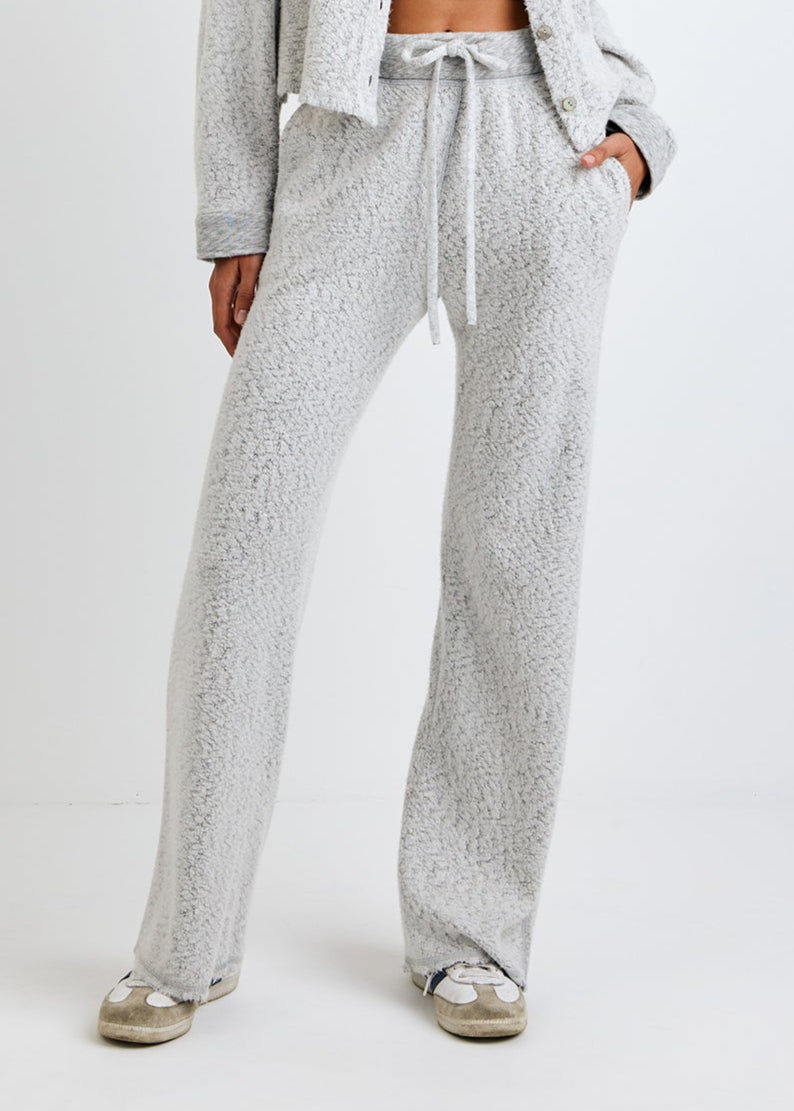 Bella Dahl Contrast Wide Leg Pant - Winter Storm