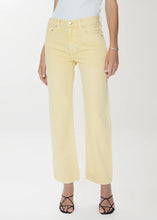 Load image into Gallery viewer, Pistola Lexi Mid Rise Bowed Straight Jean - Day Glow