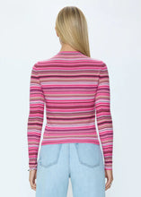 Load image into Gallery viewer, Pistola Madison Long Sleeve Crew Neck Sweater - Pink Brown Multi Stripe