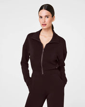 Load image into Gallery viewer, SPANX AirEssentials Long Sleeve Wide Leg Jumpsuit - Truffle Brown