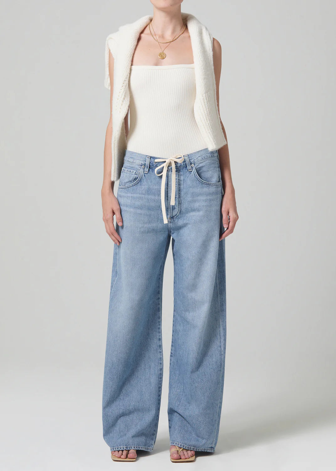 Citizens of Humanity Brynn Drawstring Trouser - Blue Lace