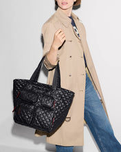 Load image into Gallery viewer, MZ Wallace Medium Metro Travel Tote - Black