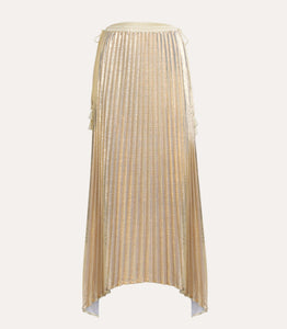 Flannel Claire Skirt - Gold