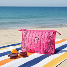 Load image into Gallery viewer, Haute Shore Bandana Print Pouch - 3 Colors