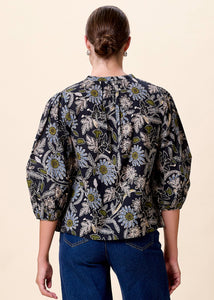 Cleobella Belle Blouse - Dark Magnolia Floral Print