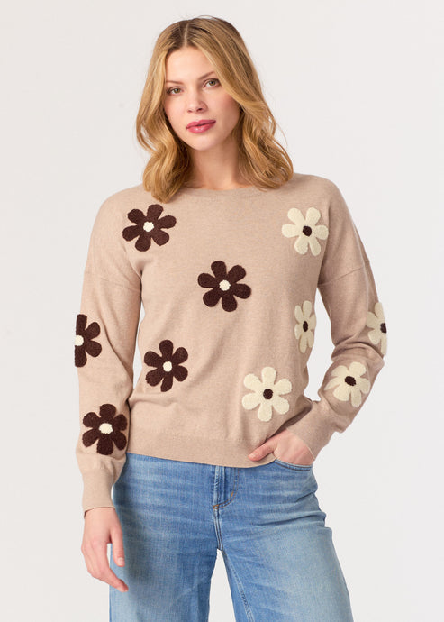 J. Society 2 Tone Flower Crew - 2 Colors