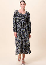 Load image into Gallery viewer, Cleobella Melinda Midi Dress - Dark Magnolia Floral Print