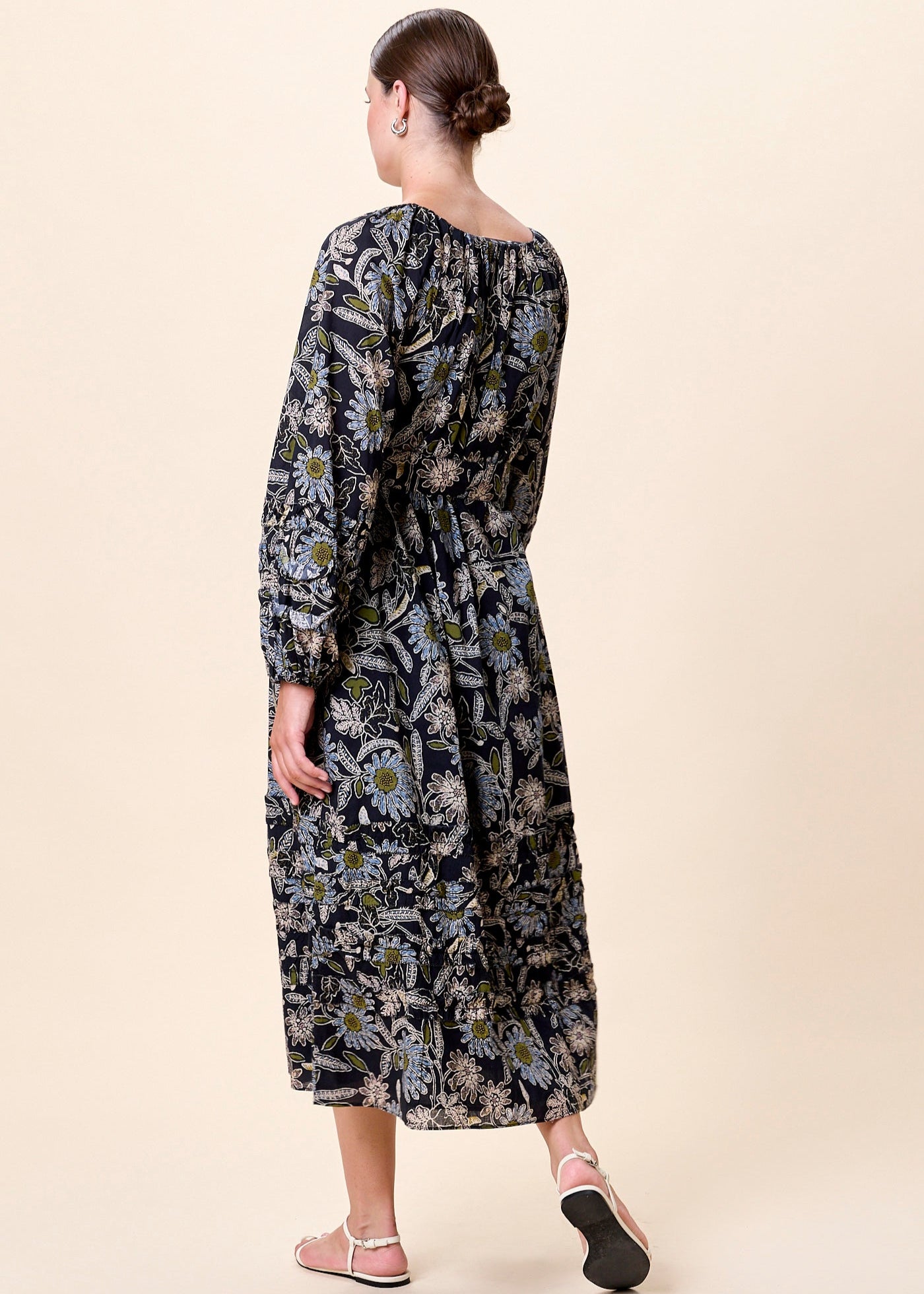 melinda midi dress Baltic Born Womens Melinda Midi Dress | Blue Floral