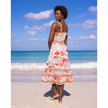 Load image into Gallery viewer, Bell by Alicia Bell Liberty Midi Dress - Orange Turquoise Floral