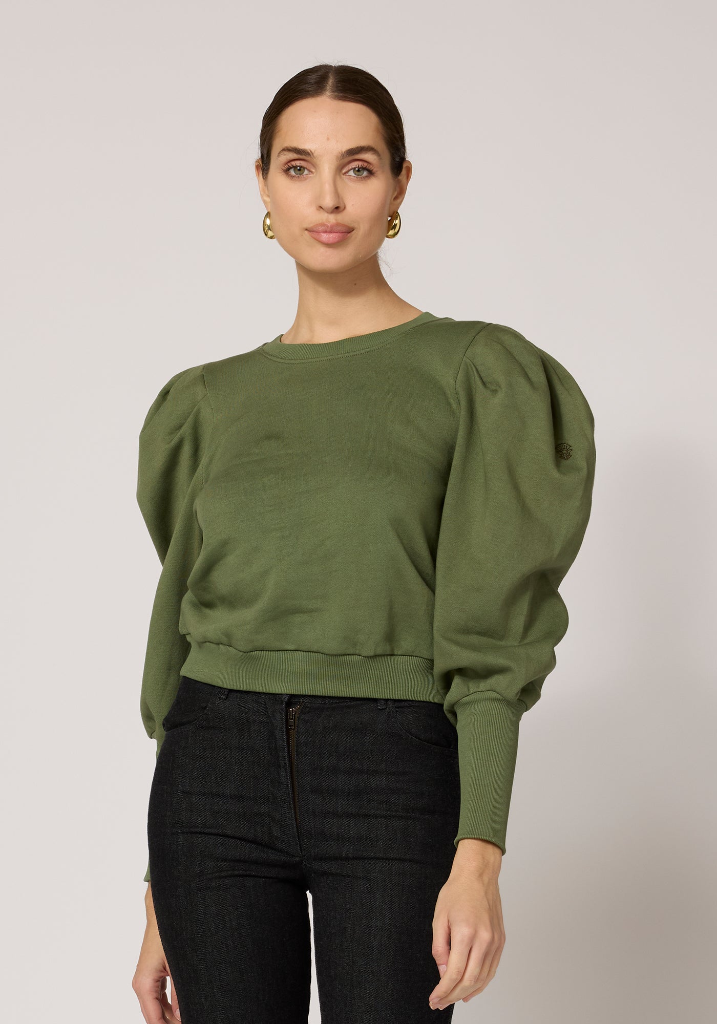 Cleobella Indi Sweatshirt - Army Green