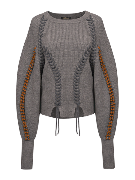 Mes Demoiselles Knitted Sweater Tamami - Grey