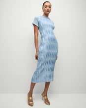 Load image into Gallery viewer, Veronica Beard Gramercy Pleated Dress - Blue Sky