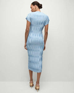 Veronica Beard Gramercy Pleated Dress - Blue Sky