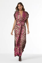 Load image into Gallery viewer, Young Fabulous &amp; Broke Hellen Satin Dress - Wild Orchid Boa Wash