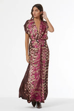 Load image into Gallery viewer, Young Fabulous &amp; Broke Hellen Satin Dress - Wild Orchid Boa Wash