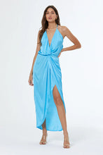 Load image into Gallery viewer, Young Fabulous &amp; Broke Siren Slip Dress - Blue Lagoon