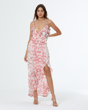 Load image into Gallery viewer, Young Fabulous &amp; Broke Katelyn Dress - Coral Crush Boa Wash