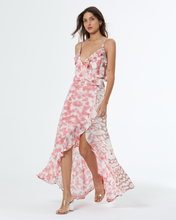 Load image into Gallery viewer, Young Fabulous &amp; Broke Katelyn Dress - Coral Crush Boa Wash