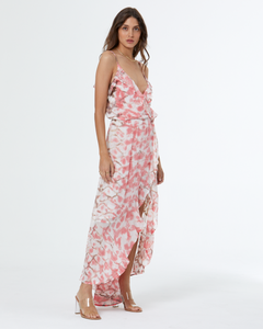 Young Fabulous & Broke Katelyn Dress - Coral Crush Boa Wash
