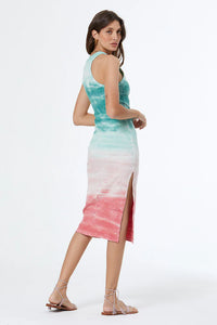 Young Fabulous & Broke Iggy Midi Dress - Everglade Paint Brush Wash