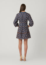 Load image into Gallery viewer, Shoshanna Lina Dress - Navy/Umber/Sand