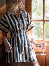 Load image into Gallery viewer, Emily McCarthy Pullover Dress - Stripe Noir