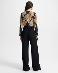 Veronica Beard Cole Wide-Leg Pant - Black