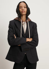 Load image into Gallery viewer, Veronica Beard Orine Hoodie Dickey - Mocha/Heathered Sand