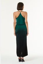 Load image into Gallery viewer, Young Fabulous &amp; Broke Siren Slip Dress - Rainforest Black Ombre