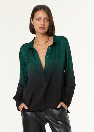 Young Fabulous & Broke Rynn Top - Rainforest Black Ombre