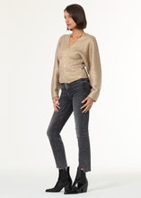 Load image into Gallery viewer, Young Fabulous &amp; Broke Stephen V-Neck Sweater - Beige Gold Spray