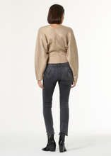 Load image into Gallery viewer, Young Fabulous &amp; Broke Stephen V-Neck Sweater - Beige Gold Spray